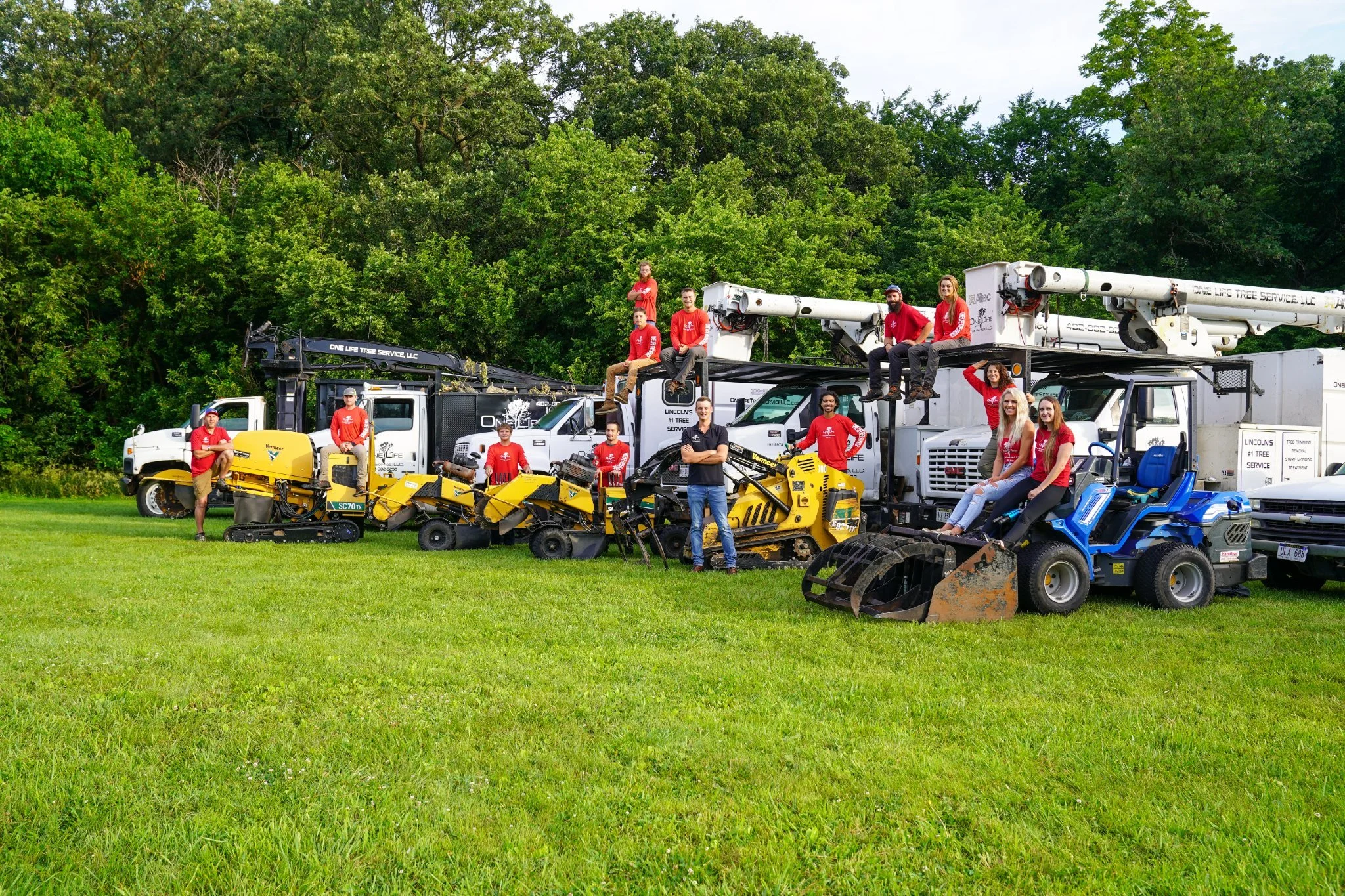 One Life Tree Service trucks and equipment fleet in Lincoln, NE (source: Tree Service, Lincoln NE, Tree Removal.jpg)