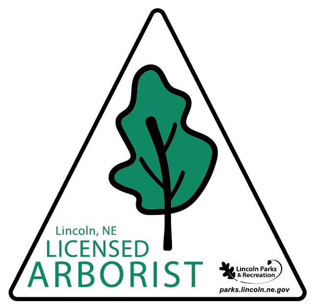 Lincoln Parks and Recreation Licensed Arborist insignia